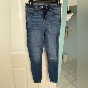American Eagle Outfitters Dark Indigo High-Rise Jeggings